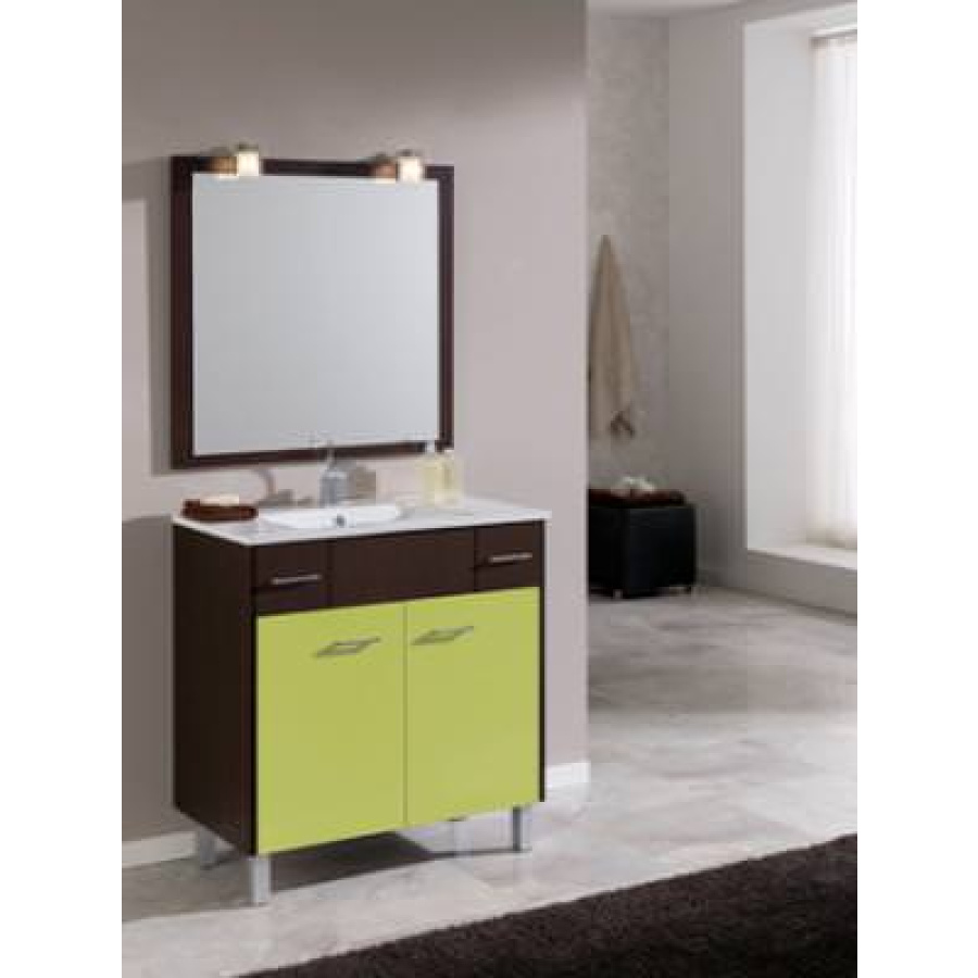 Mueble de baño Serie 80 Quadro Pistacho - MUEBLE QUADRO PISTACHO 80