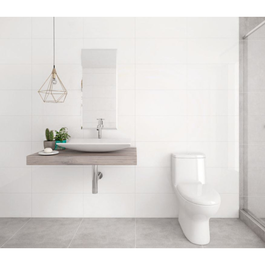 Gres Revestimiento Blanco Mate 33.3x55 - ambiente blanco mate 33.3X55