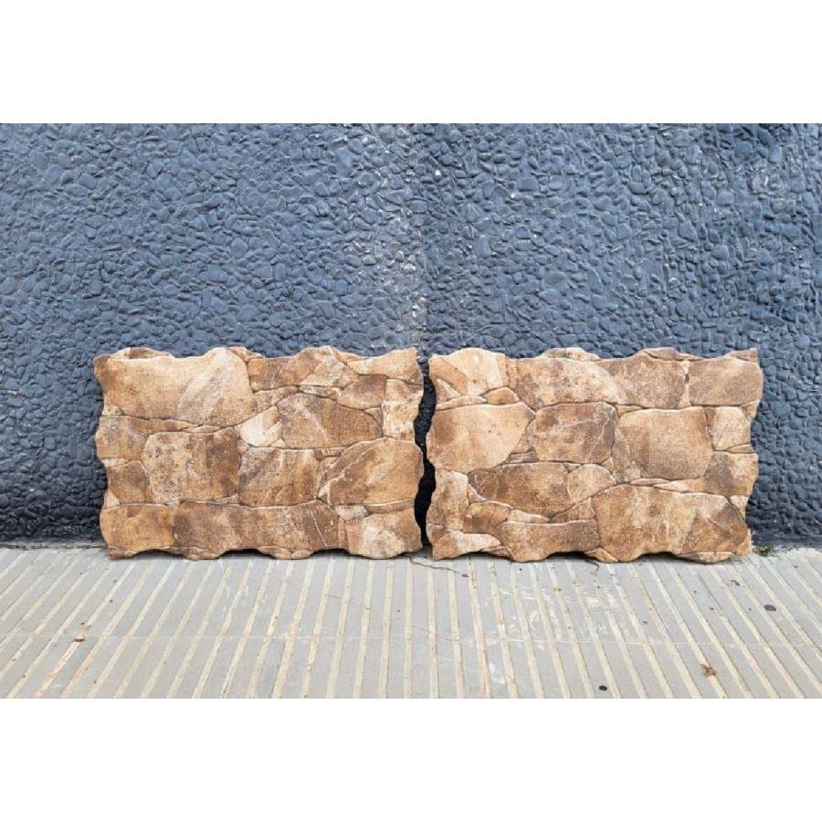 Gres Revestimiento Pedriza Marron 34x50 - pedriza marron 34x50 1