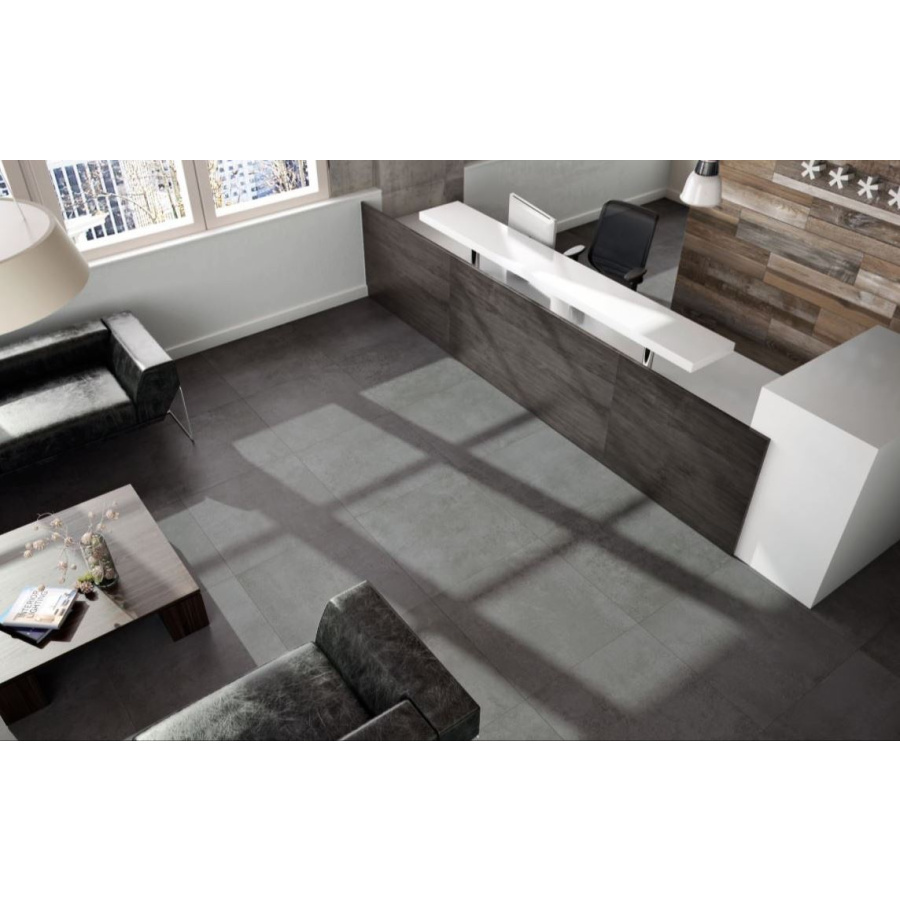 Porcelanico Nervion Antracite Mate 60x60 - ambiente nervion antracita 60x60 1