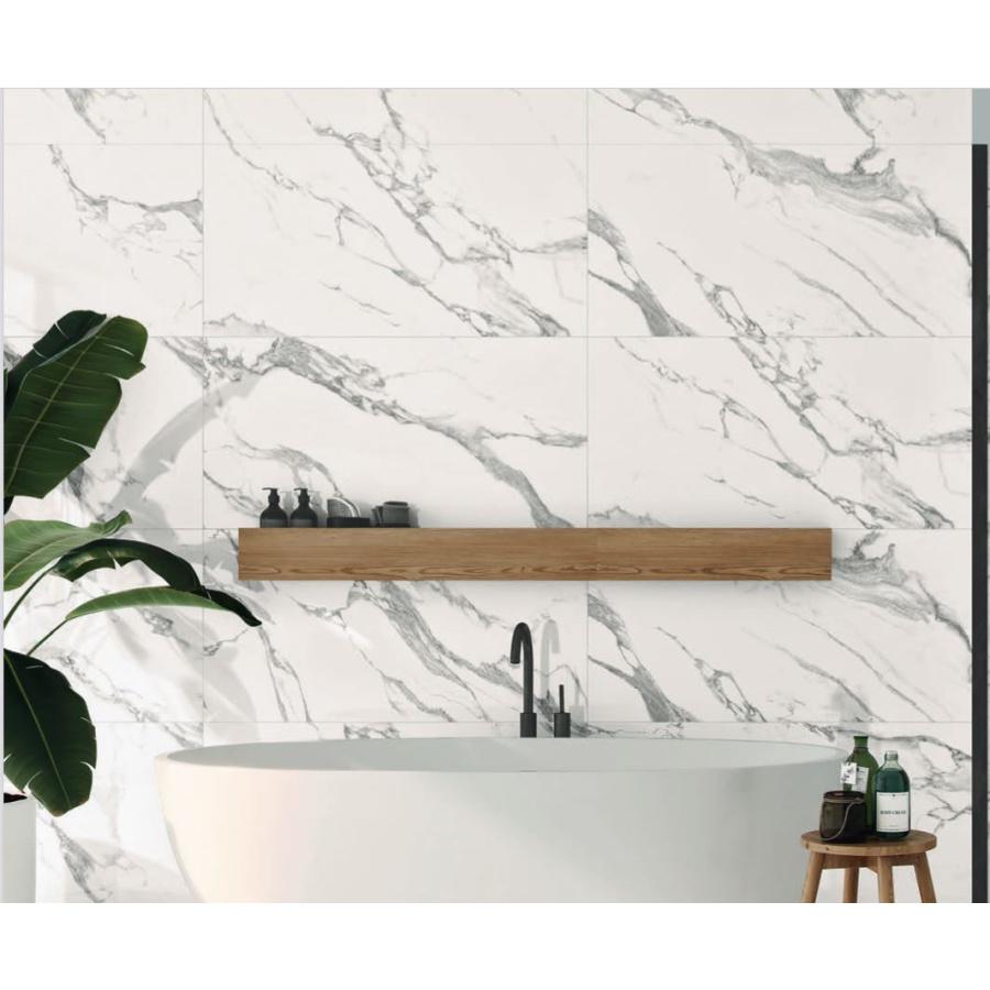 Porcelánico Rectificado Pulido Palermo White 60x120 - AMBIENTE PALERMO PULIDO 60X120