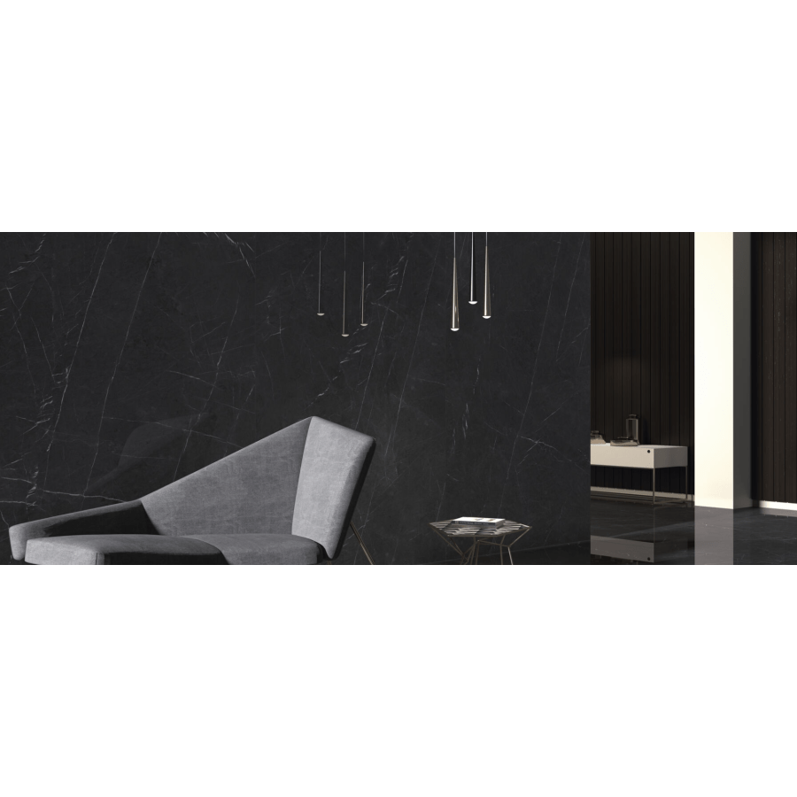 Porcelanico Rectificado Marquina Mate 120x260 6mm - Ambiente Marquina 1