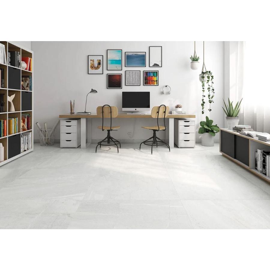 Porcelanico Rectificado Mate Johnstone White 60x120 - JOHNSTONE WHITE MATE 60X1201